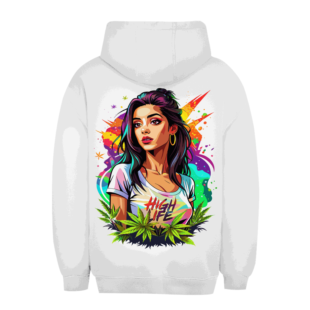 Unisex Oversize Hoodie - High Live Girl | Division420®