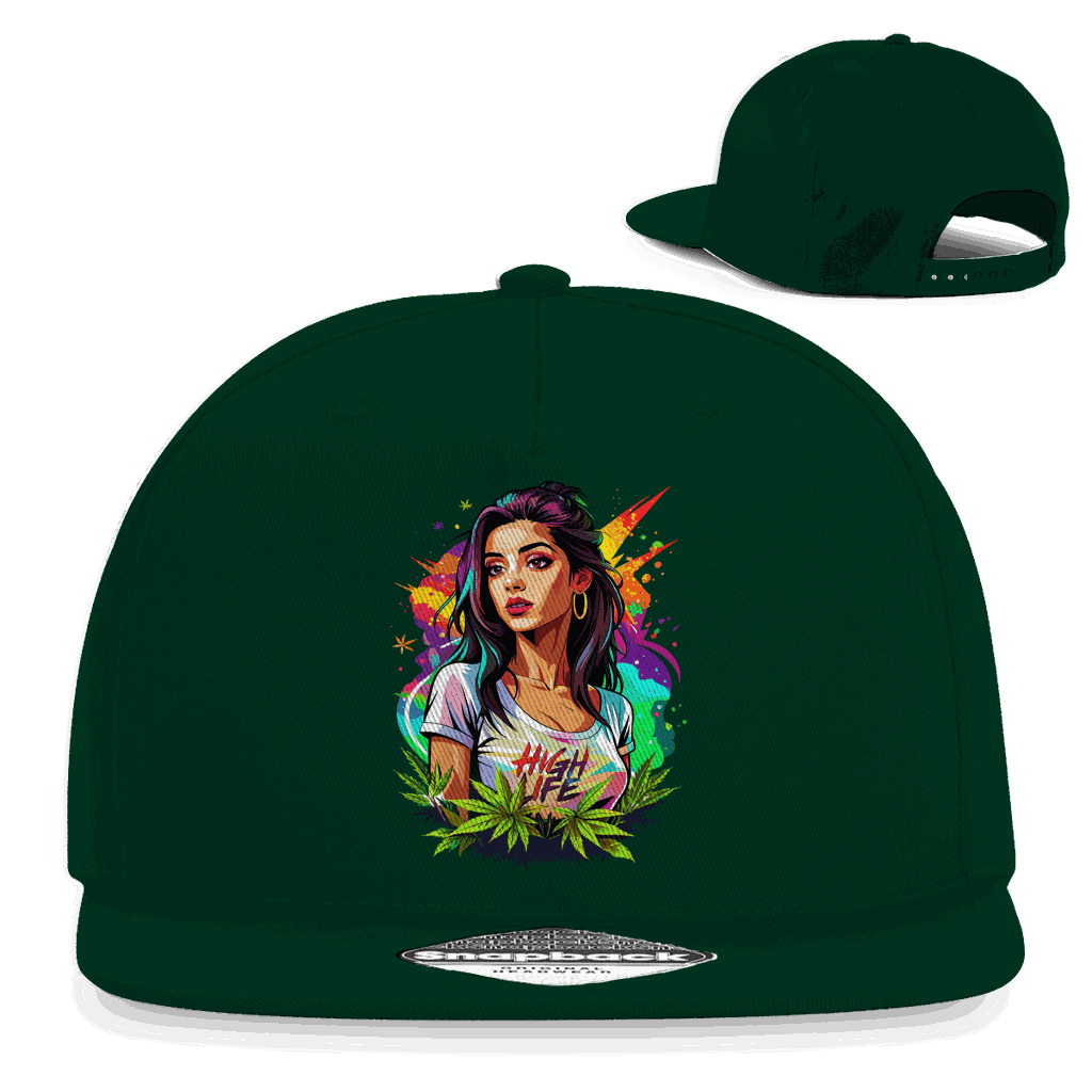 Snapback Rapper Cap - High Live Girl | Division420®