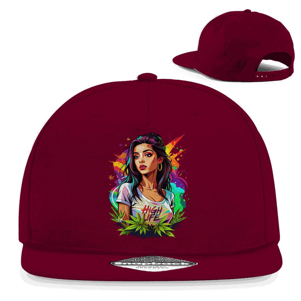 Snapback Rapper Cap - High Live Girl | Division420®