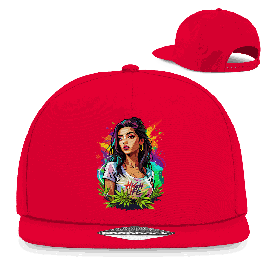 Snapback Rapper Cap - High Live Girl | Division420®