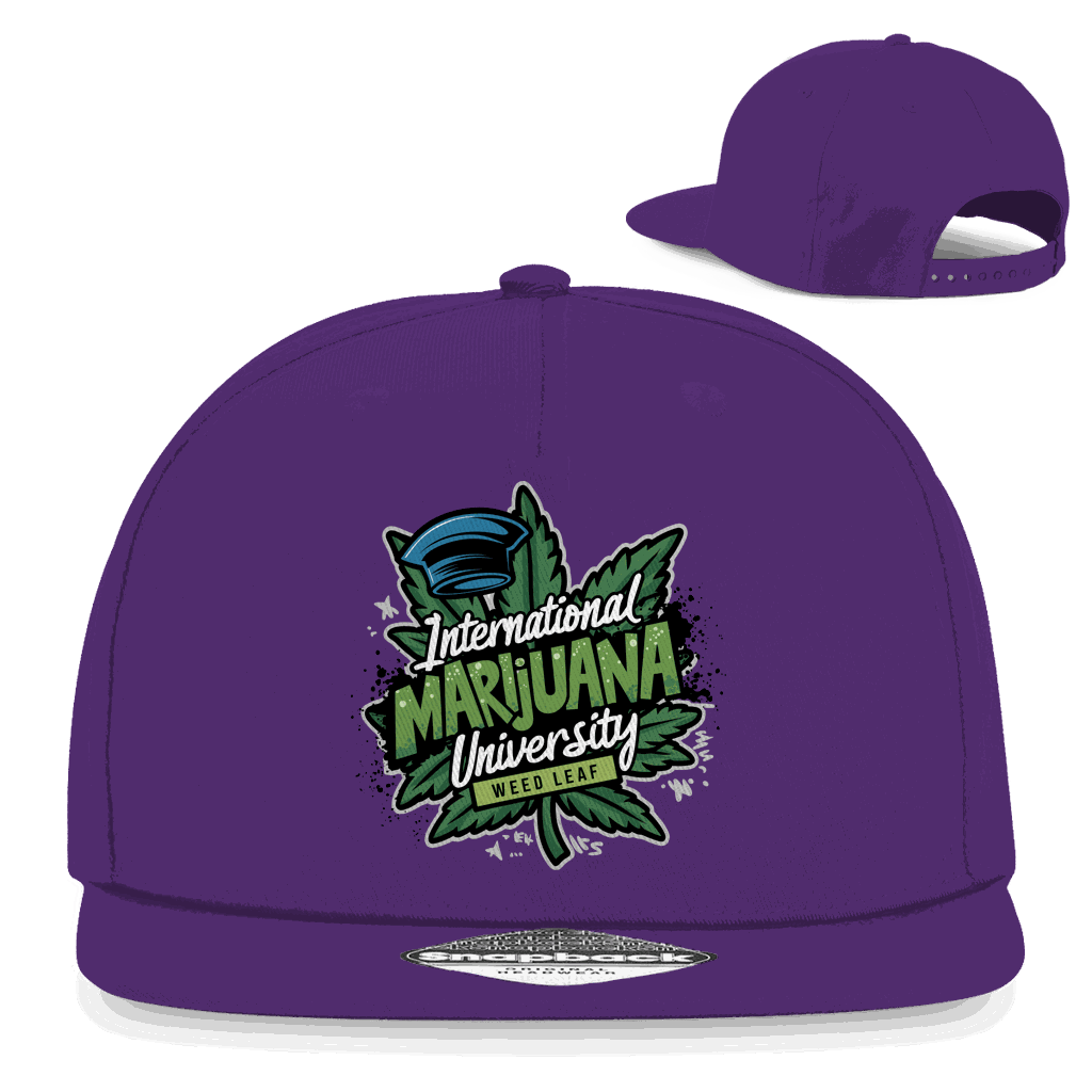 Snapback Rapper Cap - Marijuana University | Division420®