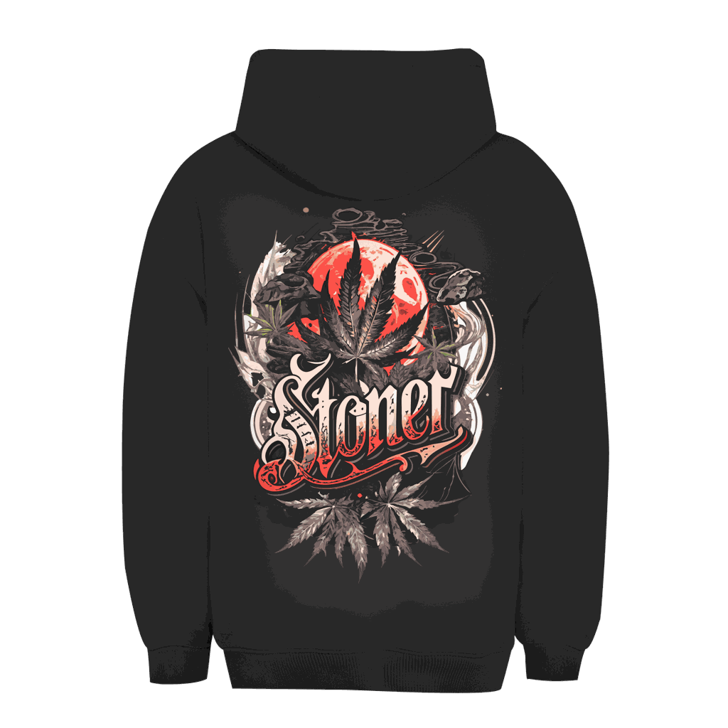 Division420 unisex oversize hoodie full moon stoner urban style comfortable quality cotton polyester blend