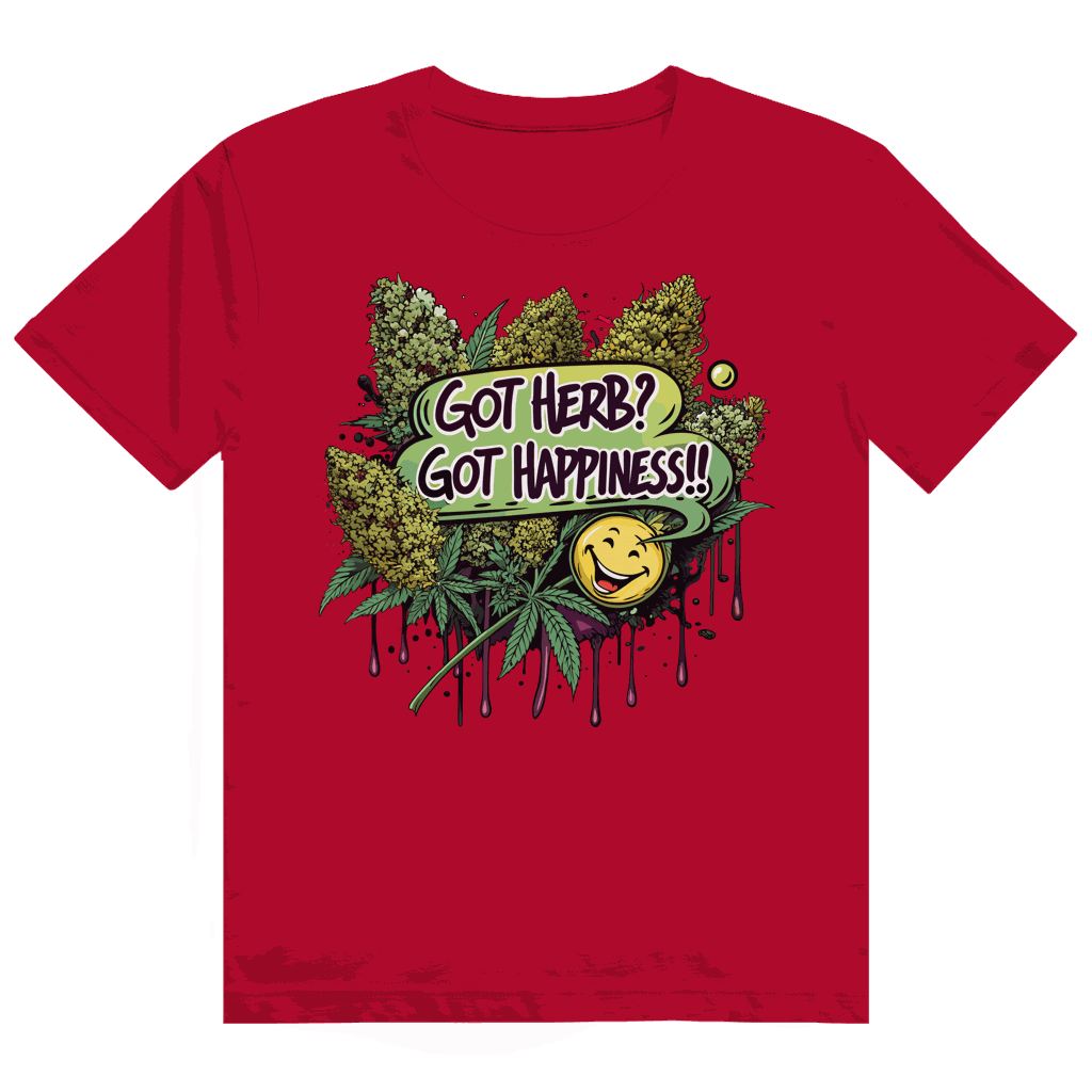 Heavy Cotton T-Shirt - Got Herb? Got Happiness! | Division420®