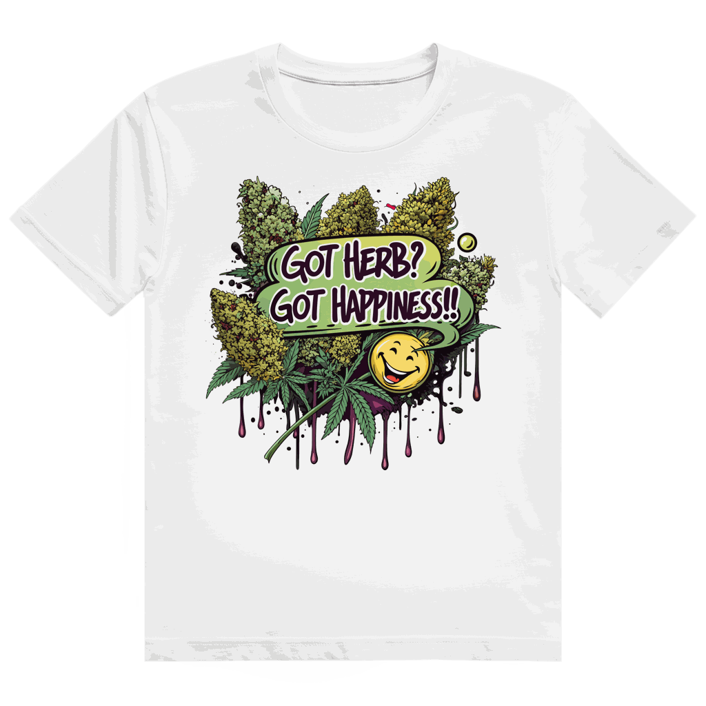 Heavy Cotton T-Shirt - Got Herb? Got Happiness! | Division420®