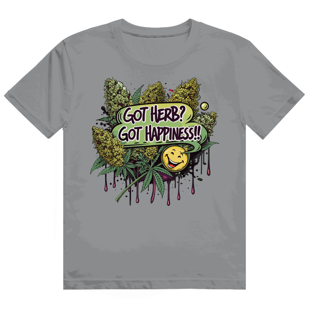 Heavy Cotton T-Shirt - Got Herb? Got Happiness! | Division420®