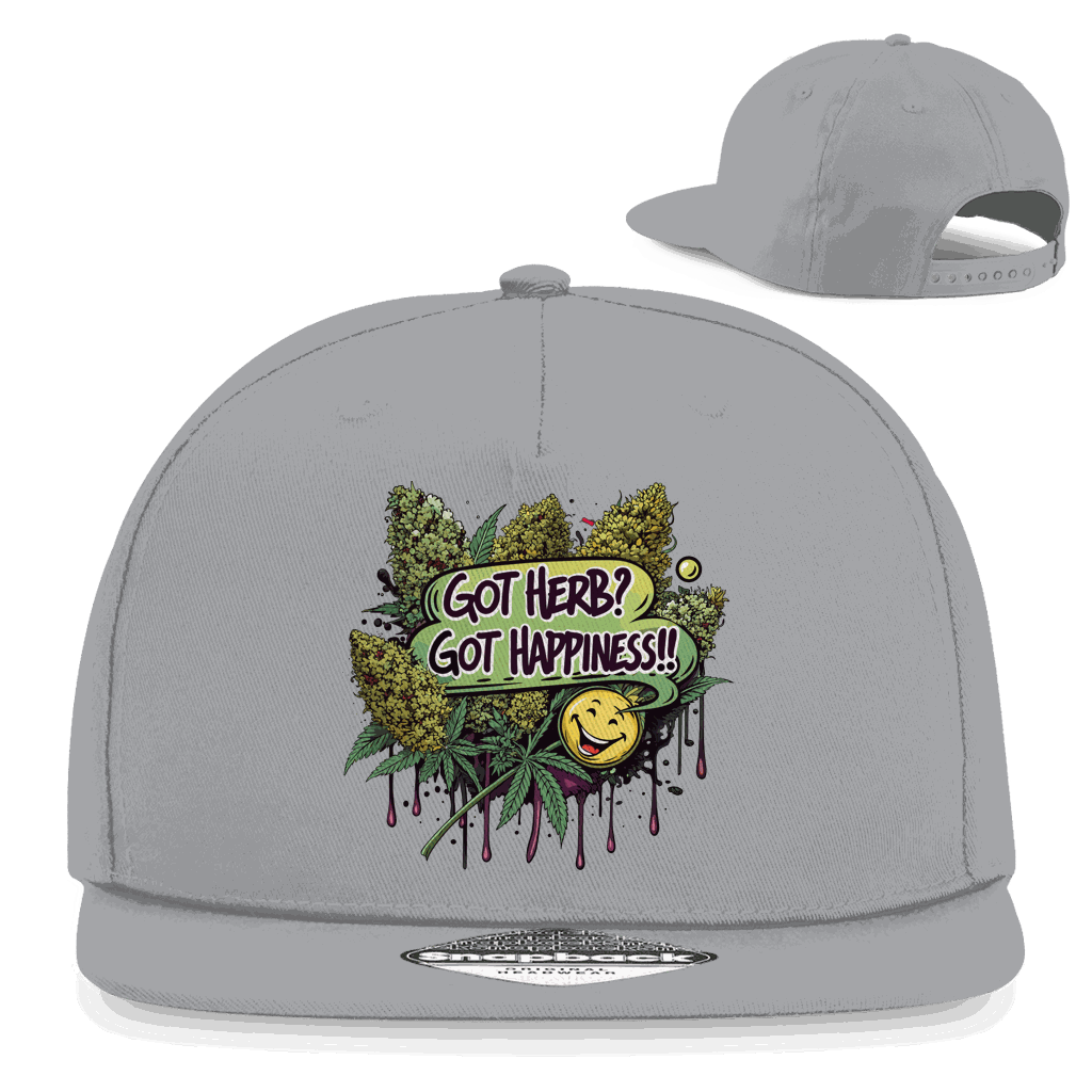 Snapback Rapper Cap - Got Herb? Got Happiness! | Division420®
