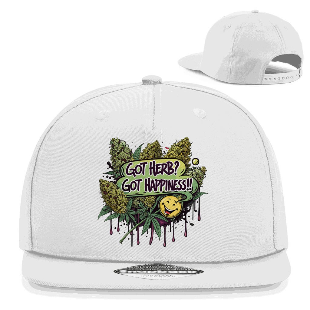 Snapback Rapper Cap - Got Herb? Got Happiness! | Division420®