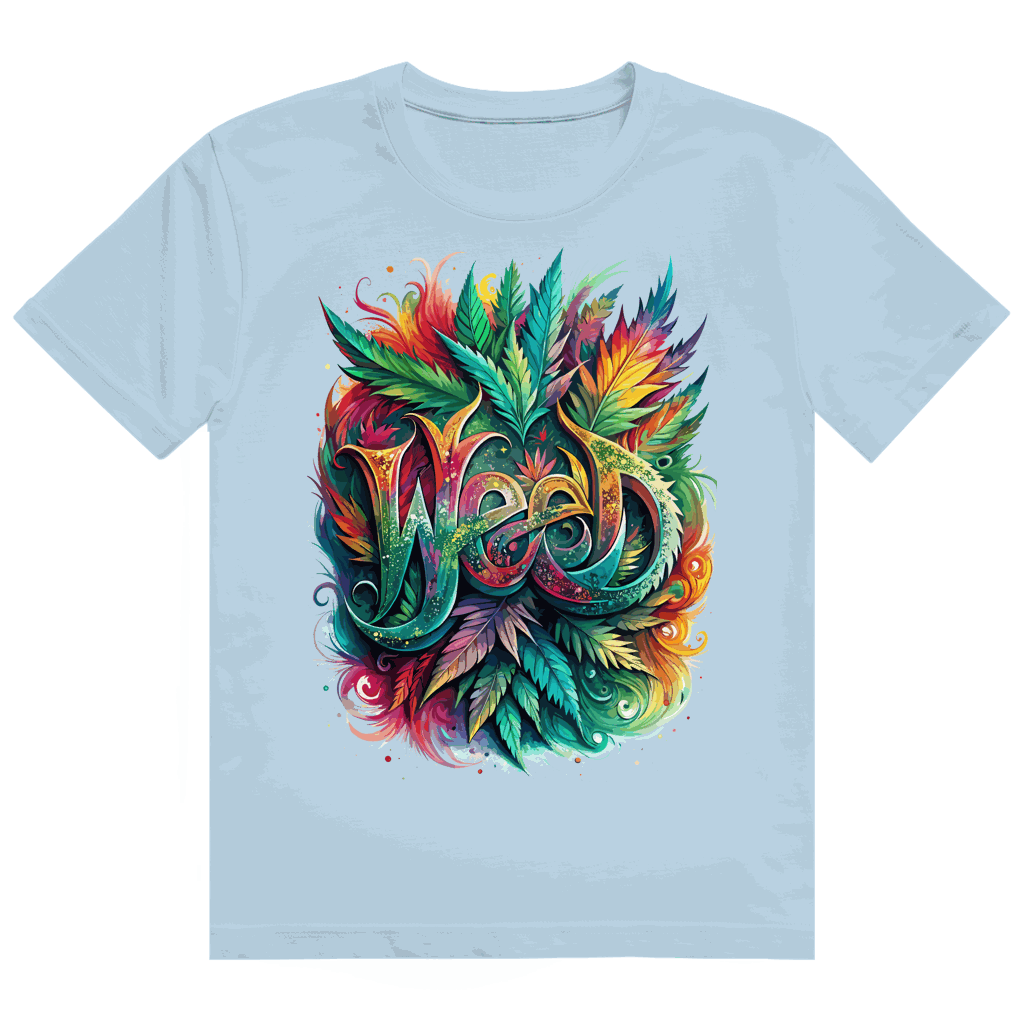 Heavy Cotton T-Shirt - Weed Art Print | Division420®