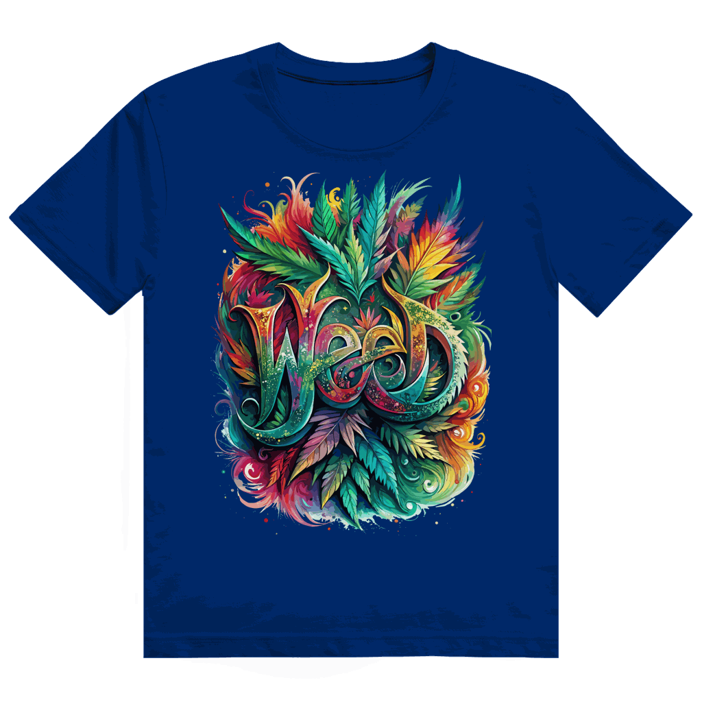 Heavy Cotton T-Shirt - Weed Art Print | Division420®