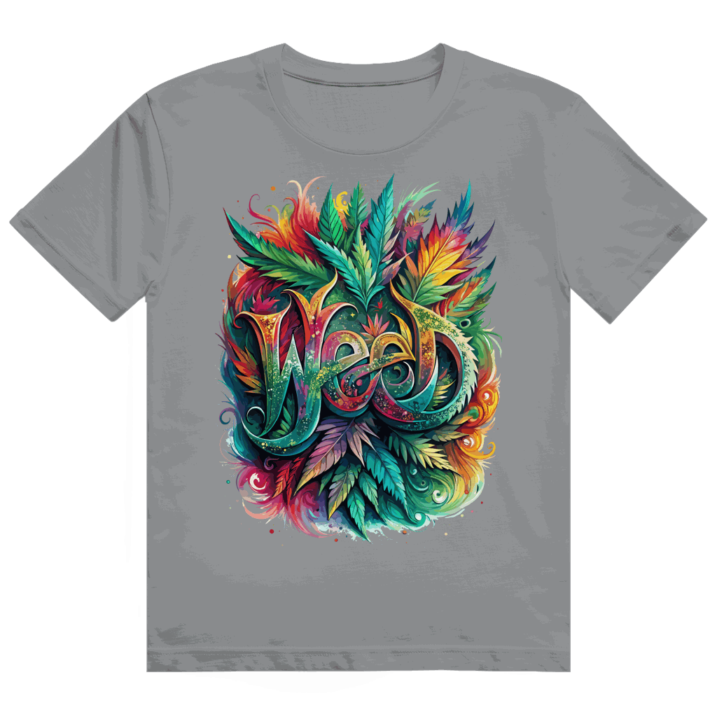 Heavy Cotton T-Shirt - Weed Art Print | Division420®