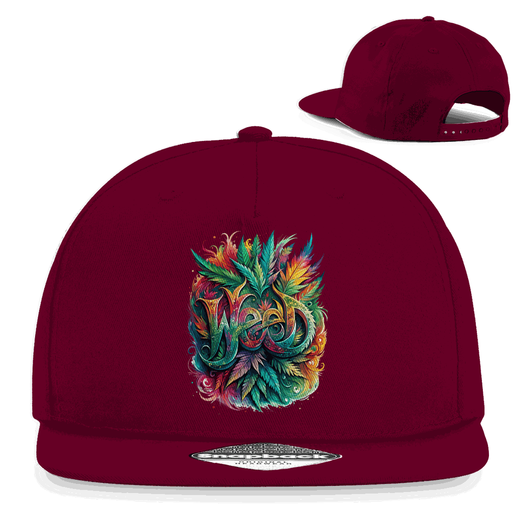 Snapback Rapper Cap - Weed Art Print | Division420®