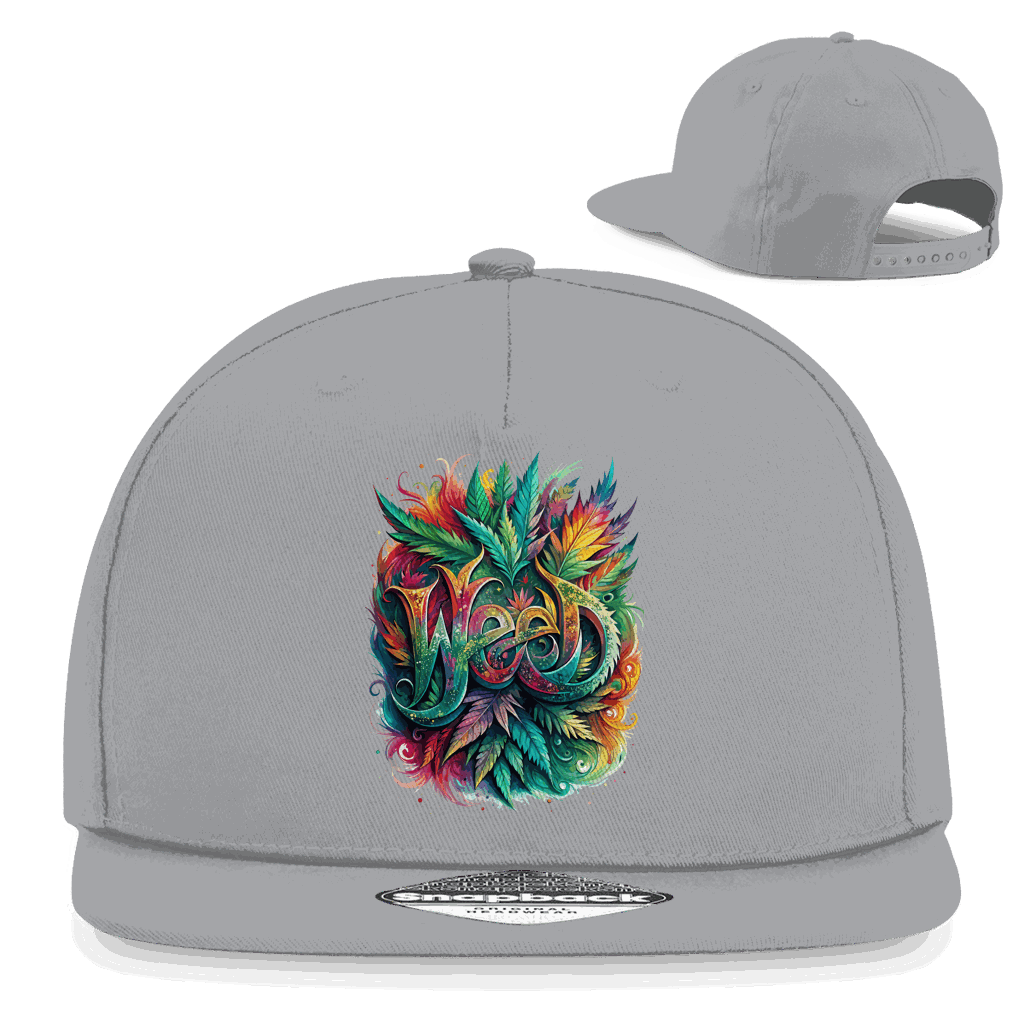 Snapback Rapper Cap - Weed Art Print | Division420®