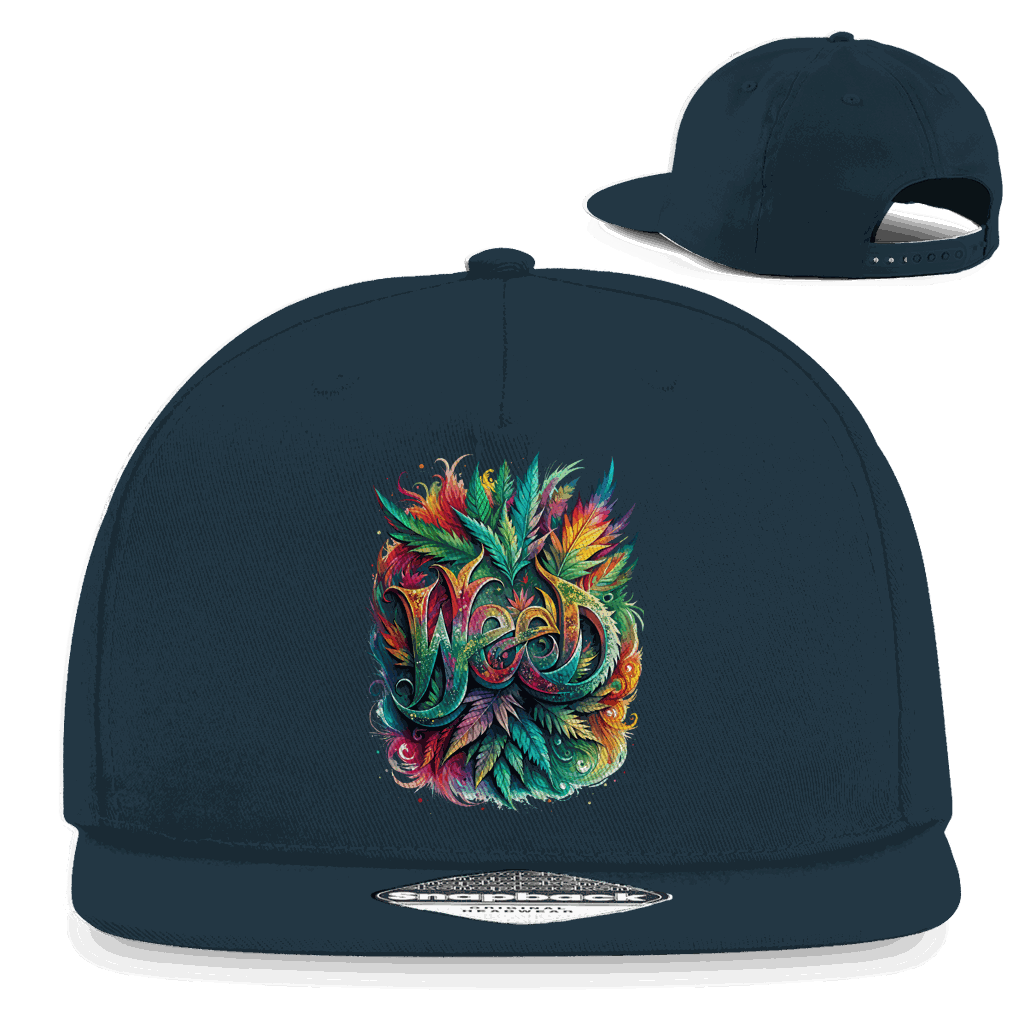 Snapback Rapper Cap - Weed Art Print | Division420®