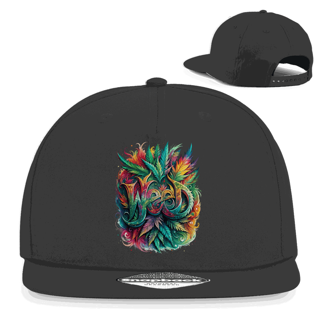 Snapback Rapper Cap - Weed Art Print | Division420®