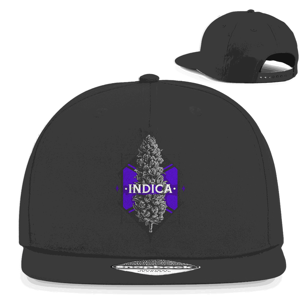 Snapback Rapper Cap - Indica Art Print | Division420®