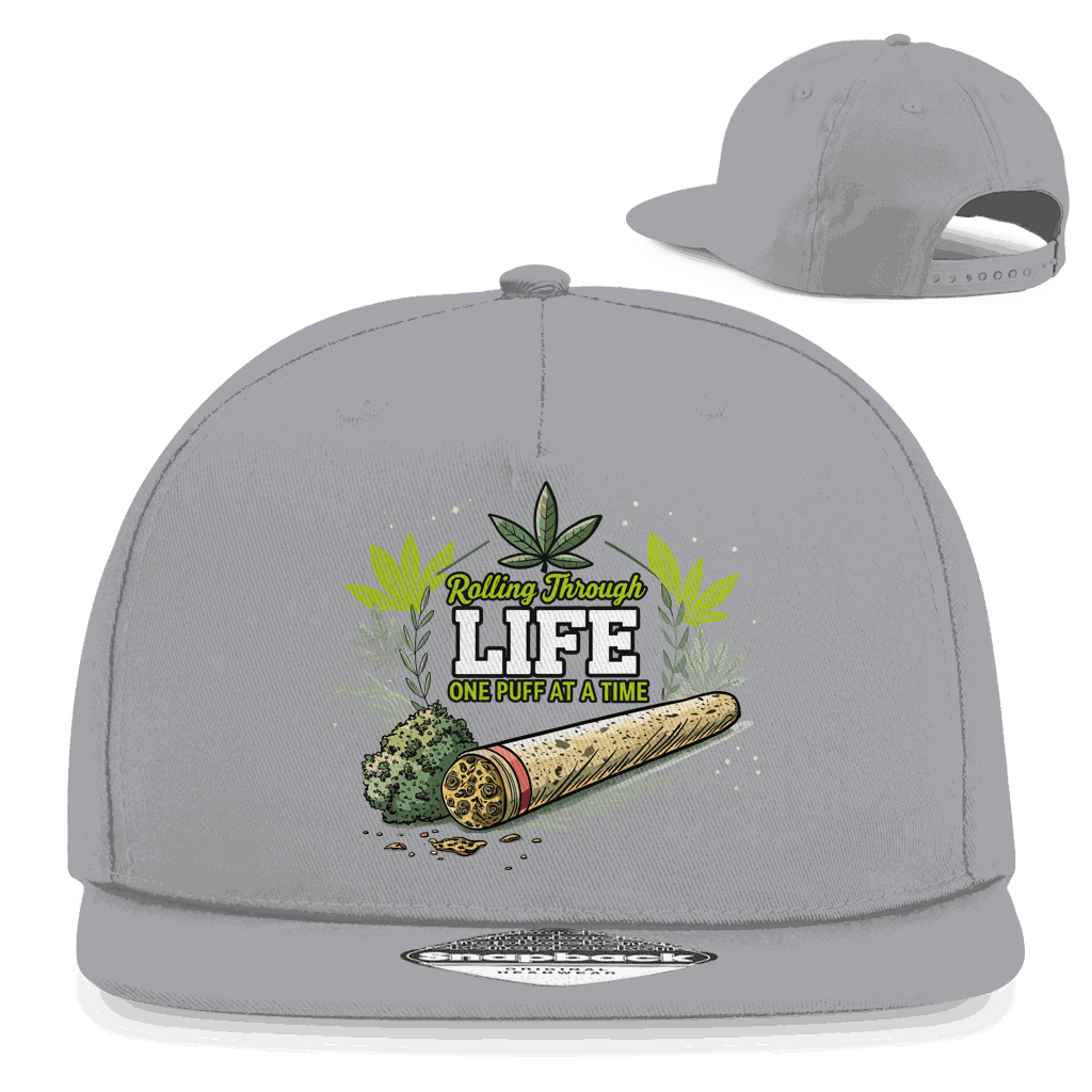 Division420 Snapback Cap Rolling Through aus Baumwoll-Twill mit flachem Schirm