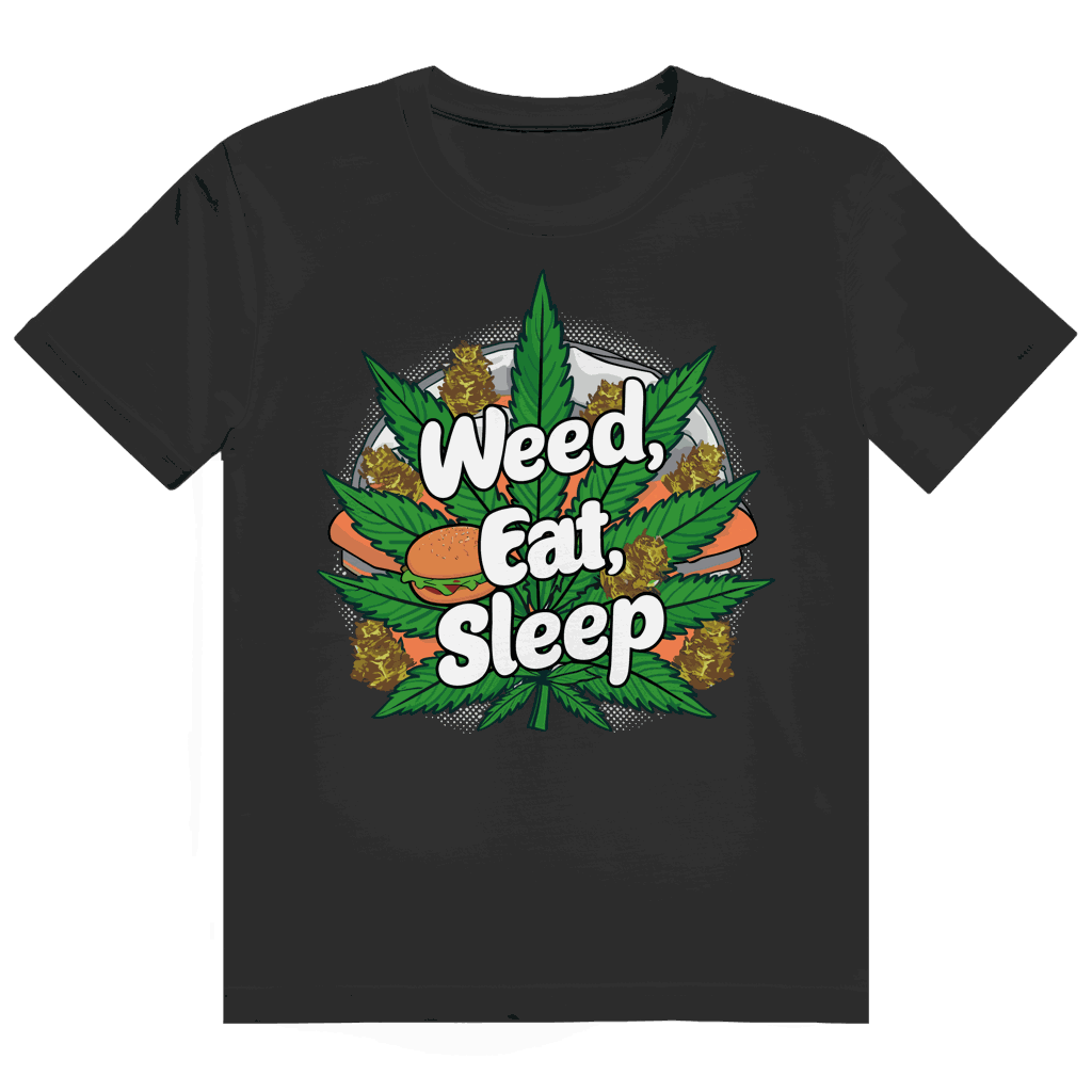 Heavy Cotton T-Shirt - Weed Eat Sleep | Division420®
