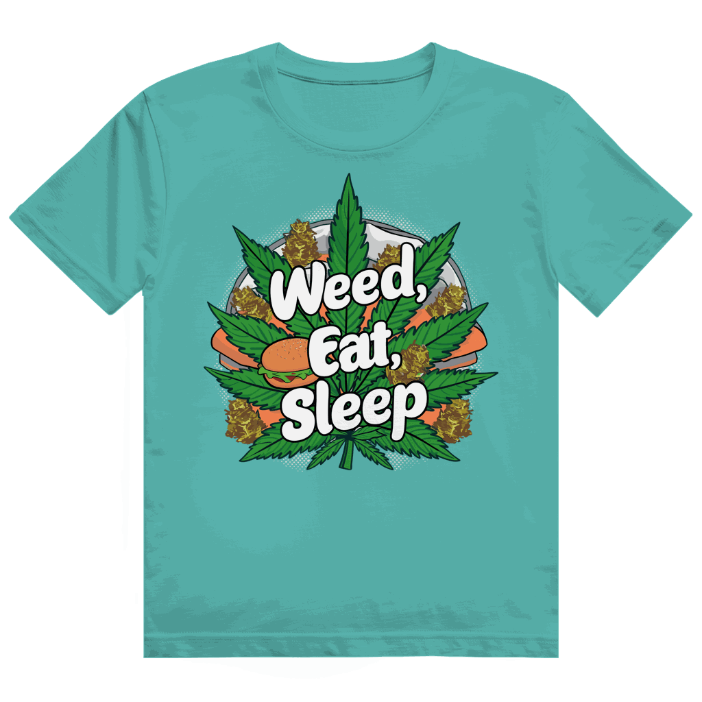 Heavy Cotton T-Shirt - Weed Eat Sleep | Division420®