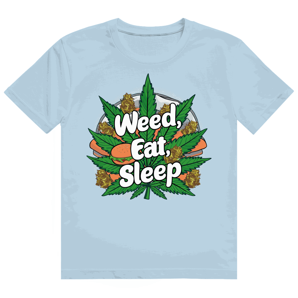 Heavy Cotton T-Shirt - Weed Eat Sleep | Division420®
