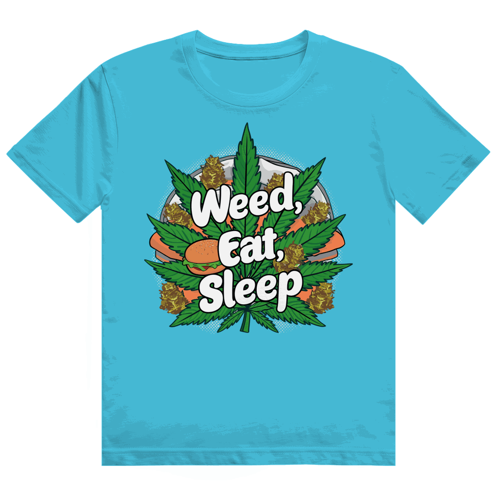 Heavy Cotton T-Shirt - Weed Eat Sleep | Division420®