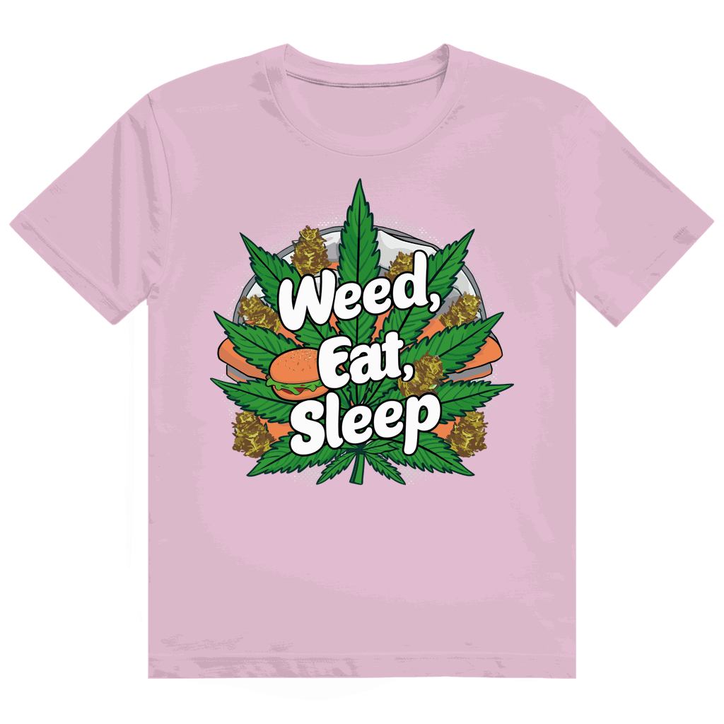 Heavy Cotton T-Shirt - Weed Eat Sleep | Division420®