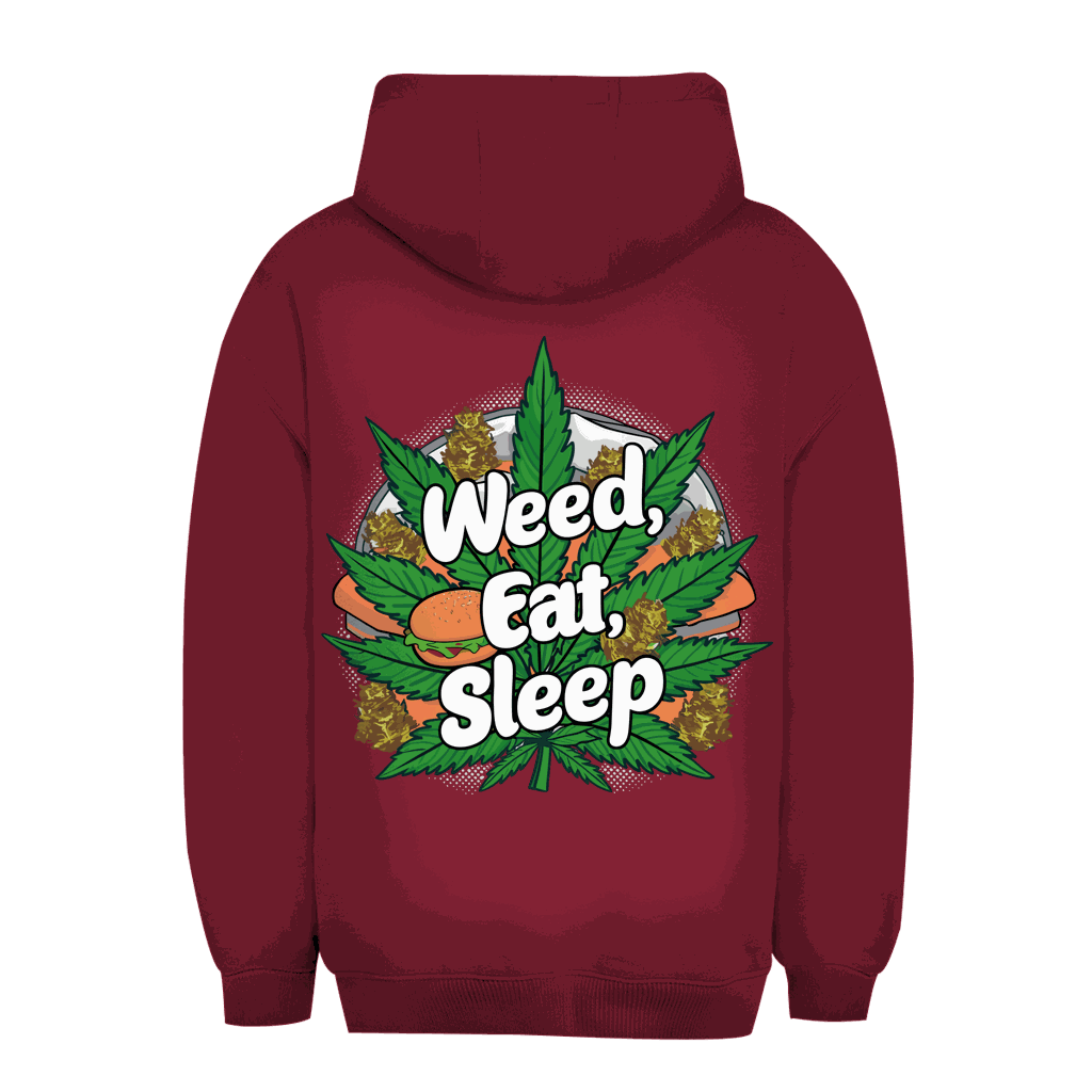 Division420 unisex oversize hoodie Weed Eat Sleep in urban street style