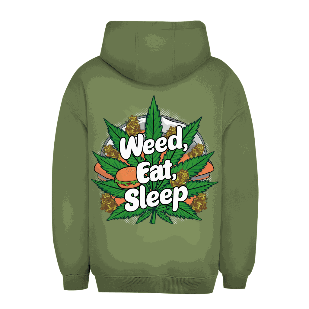 Unisex Oversize Hoodie - Weed Eat Sleep | Division420®