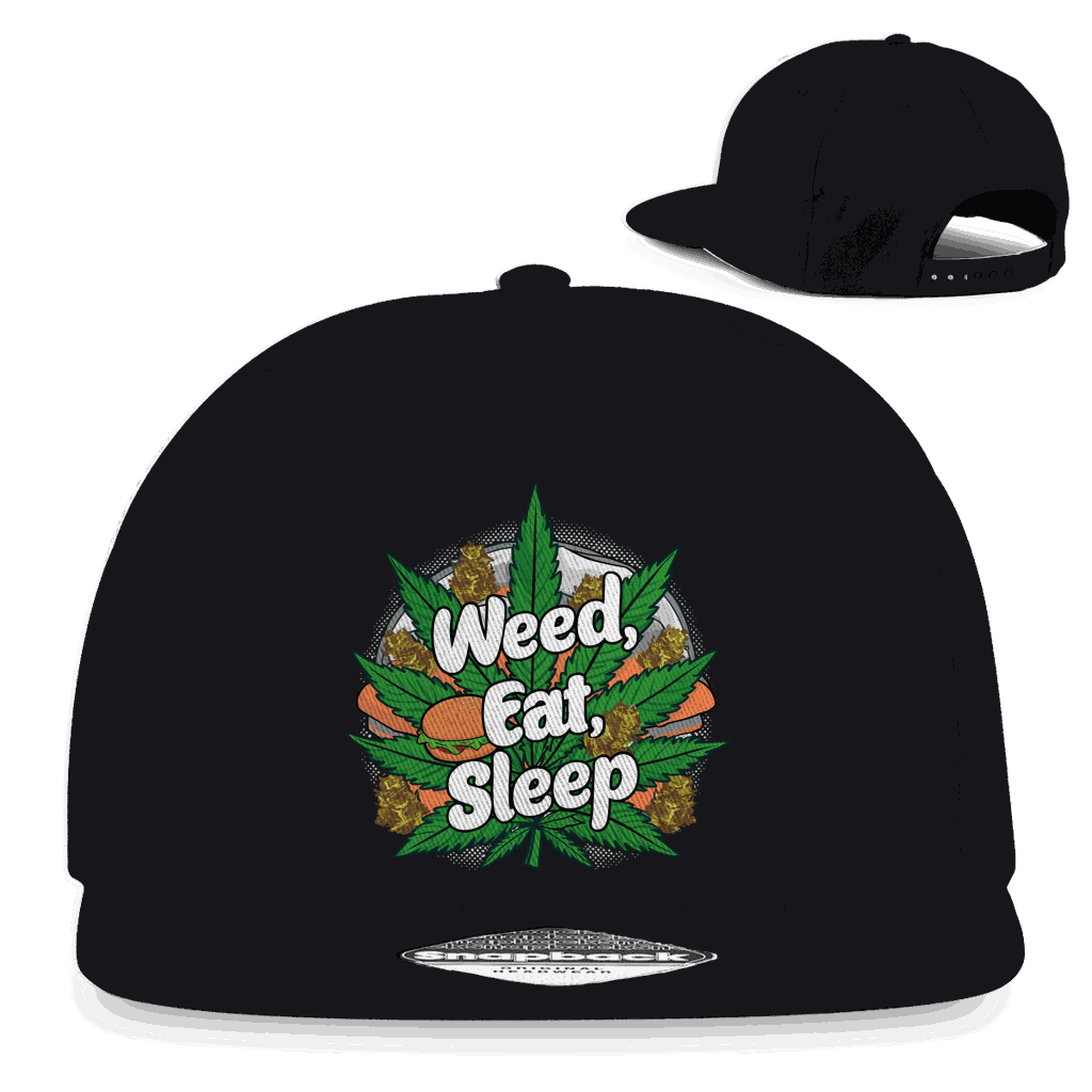 Snapback Rapper Cap - Weed Eat Sleep | Division420®