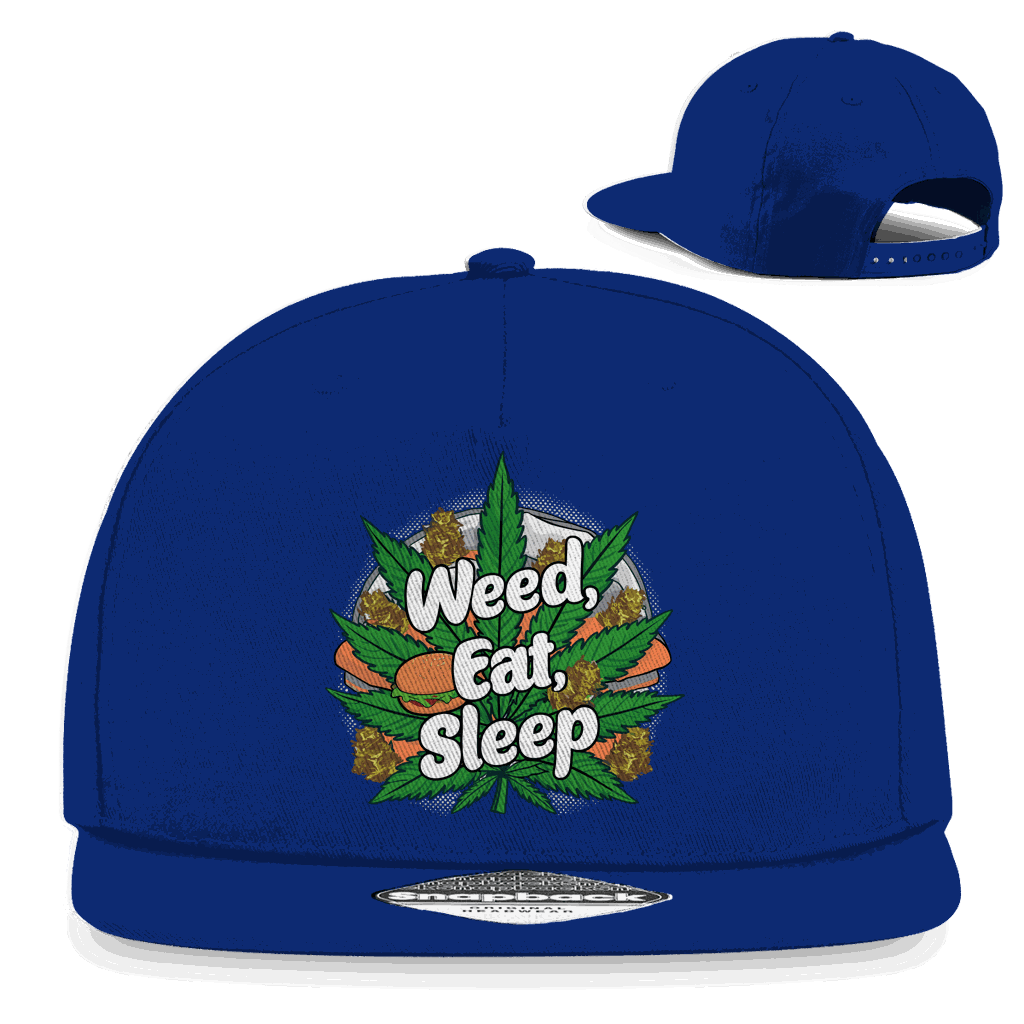 Snapback Rapper Cap - Weed Eat Sleep | Division420®