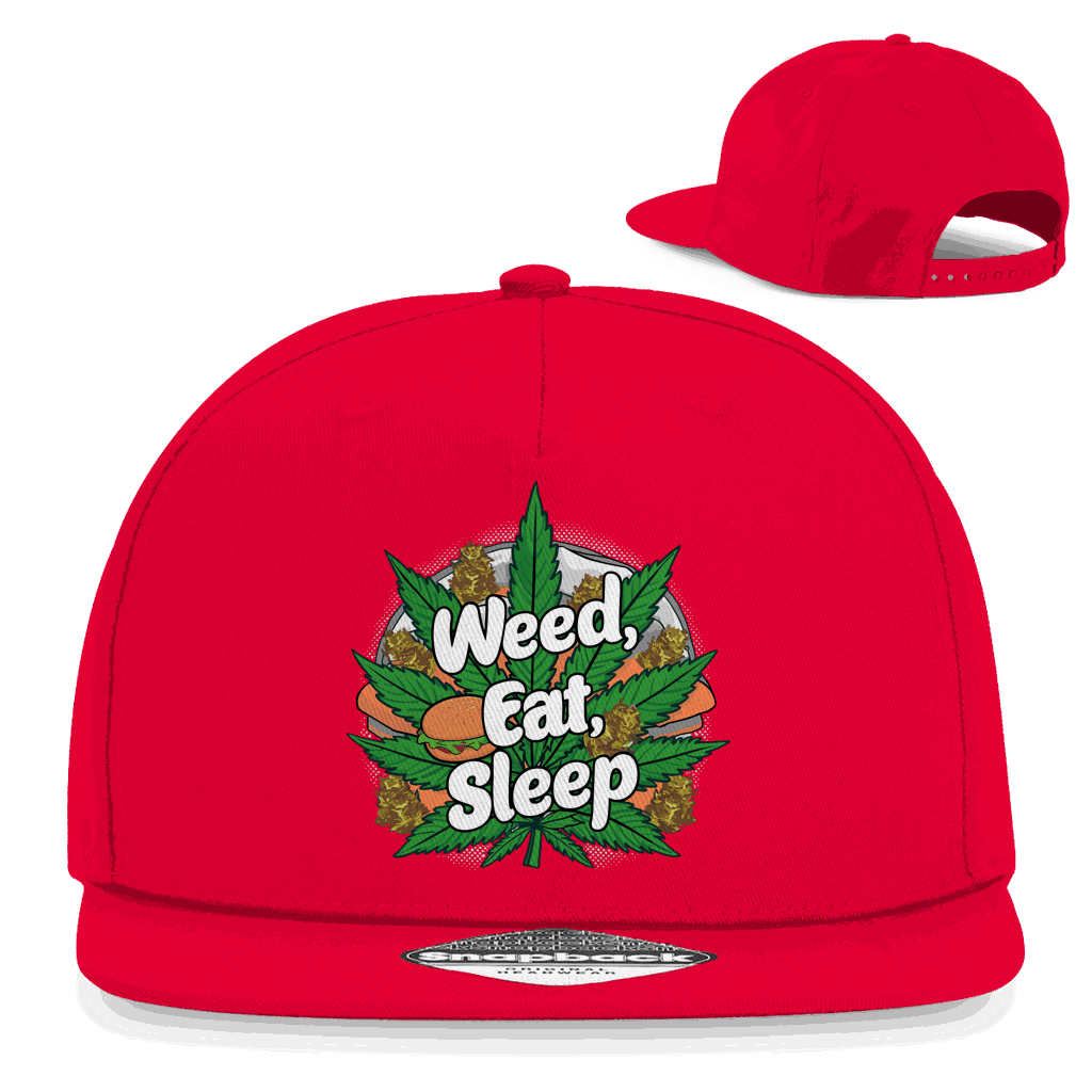 Snapback Rapper Cap - Weed Eat Sleep | Division420®