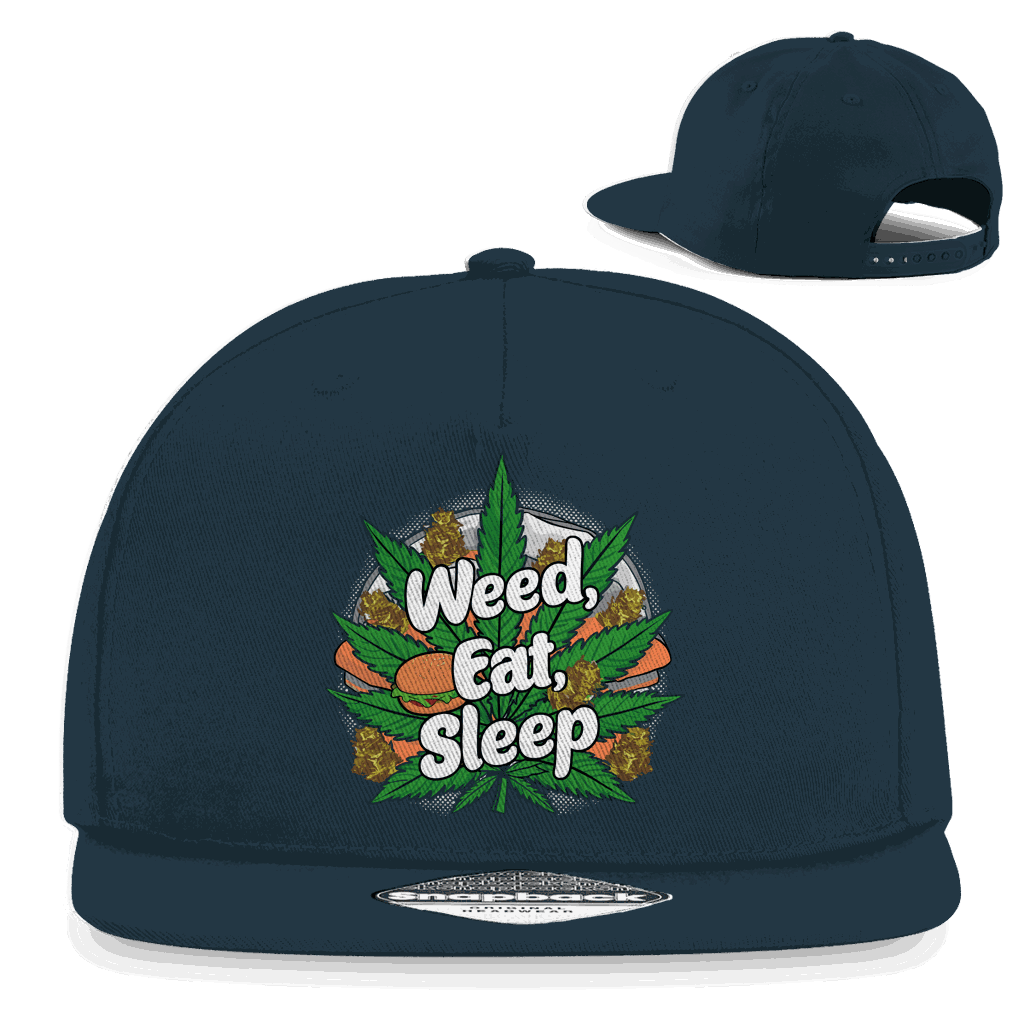 Snapback Rapper Cap - Weed Eat Sleep | Division420®