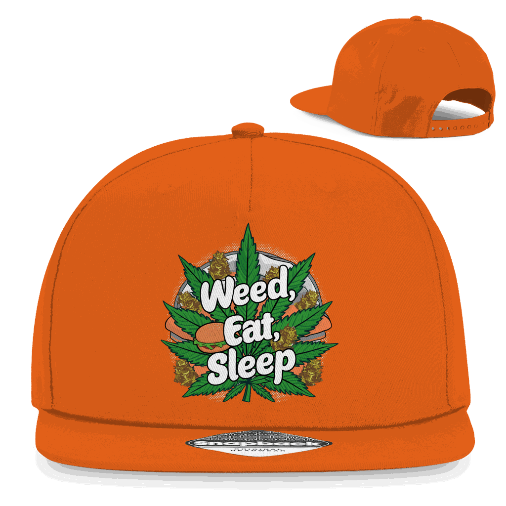 Snapback Rapper Cap - Weed Eat Sleep | Division420®