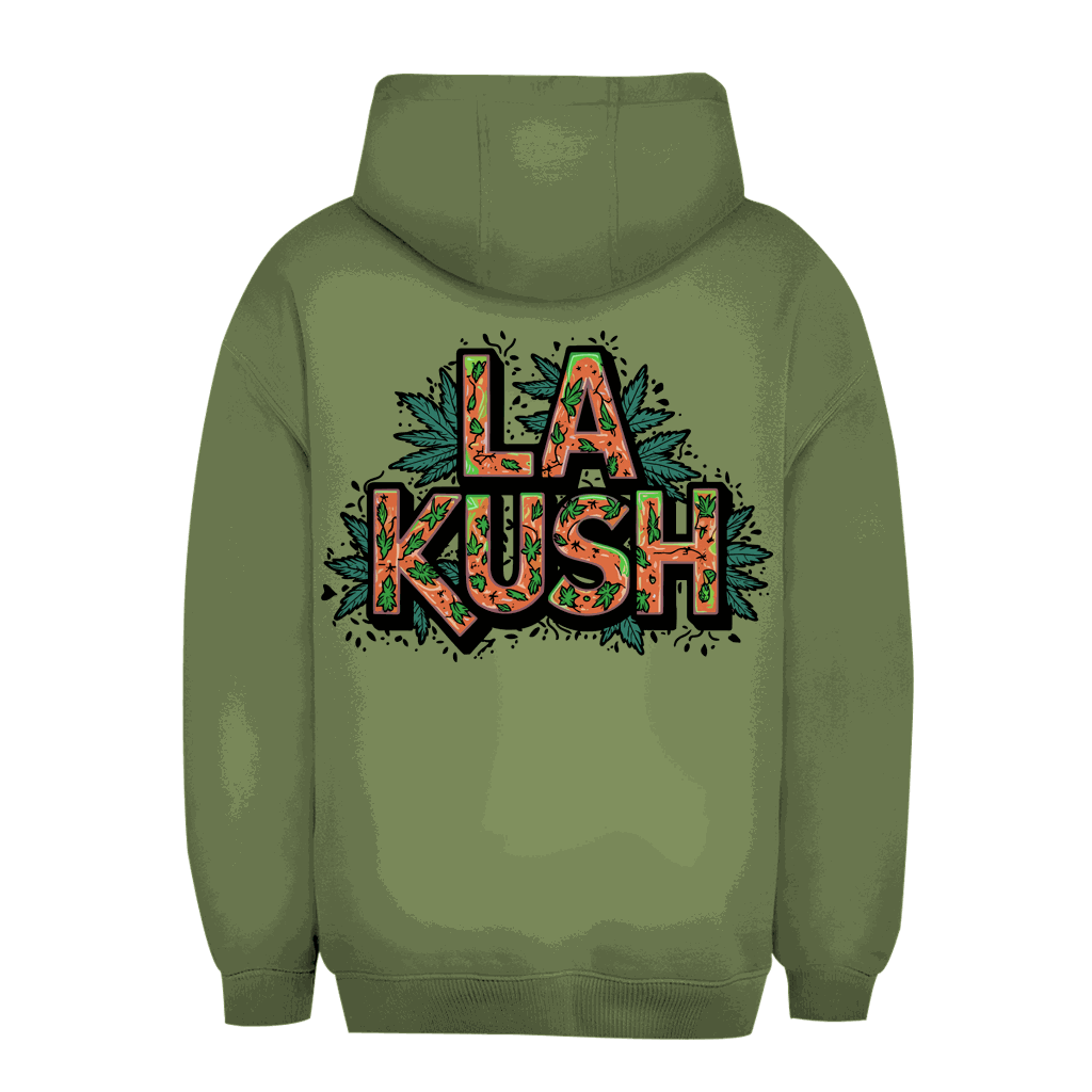 Division420 unisex oversize hoodie LA Kush urban style with adjustable hood and kangaroo pocket