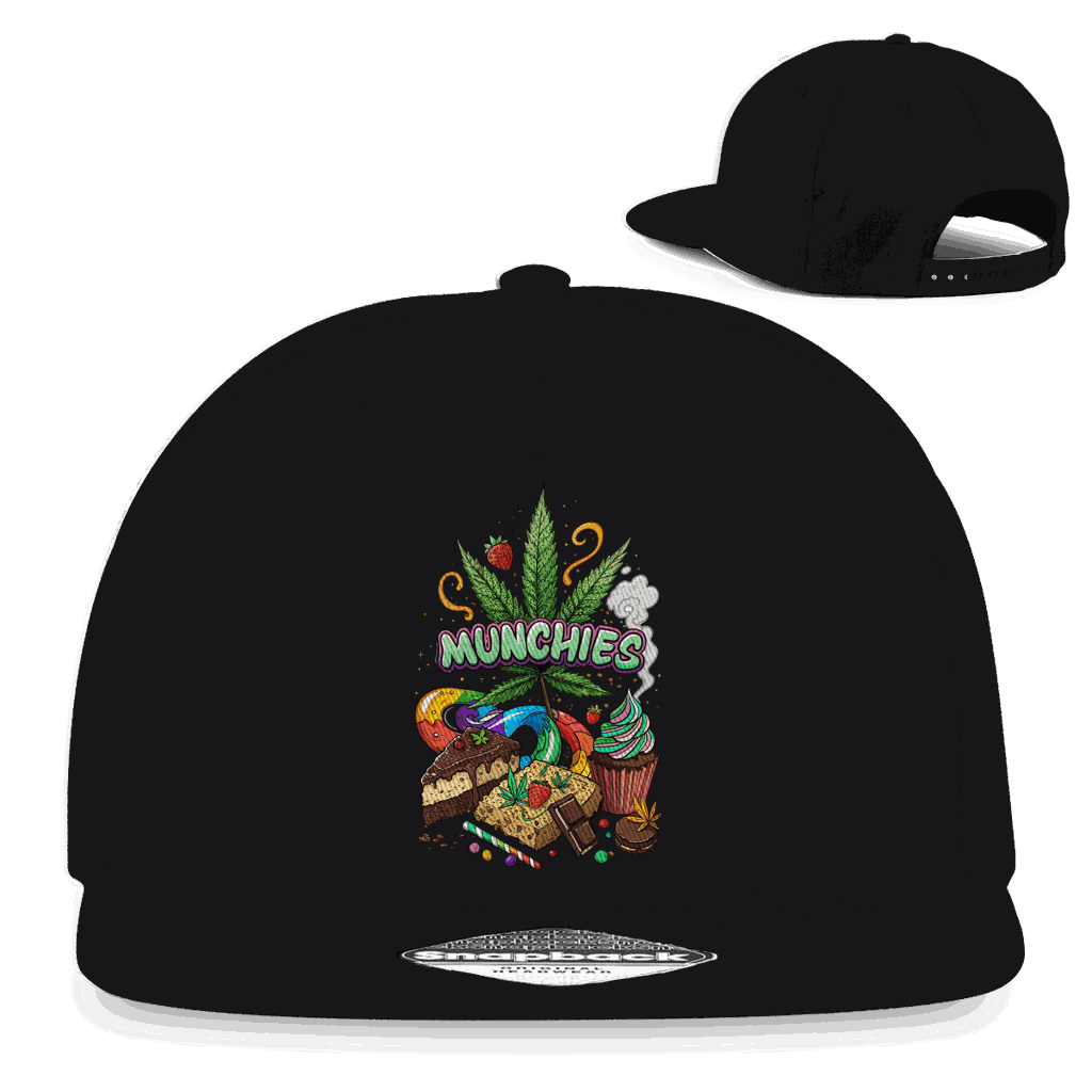 Snapback Rapper Cap - Munchies Art Print | Division420®