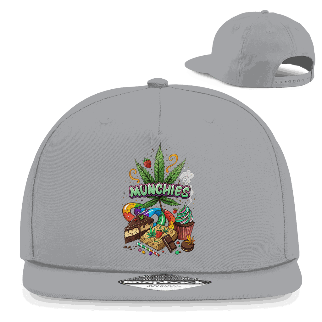 Snapback rapper cap with Munchies art print from Division420 in urban style