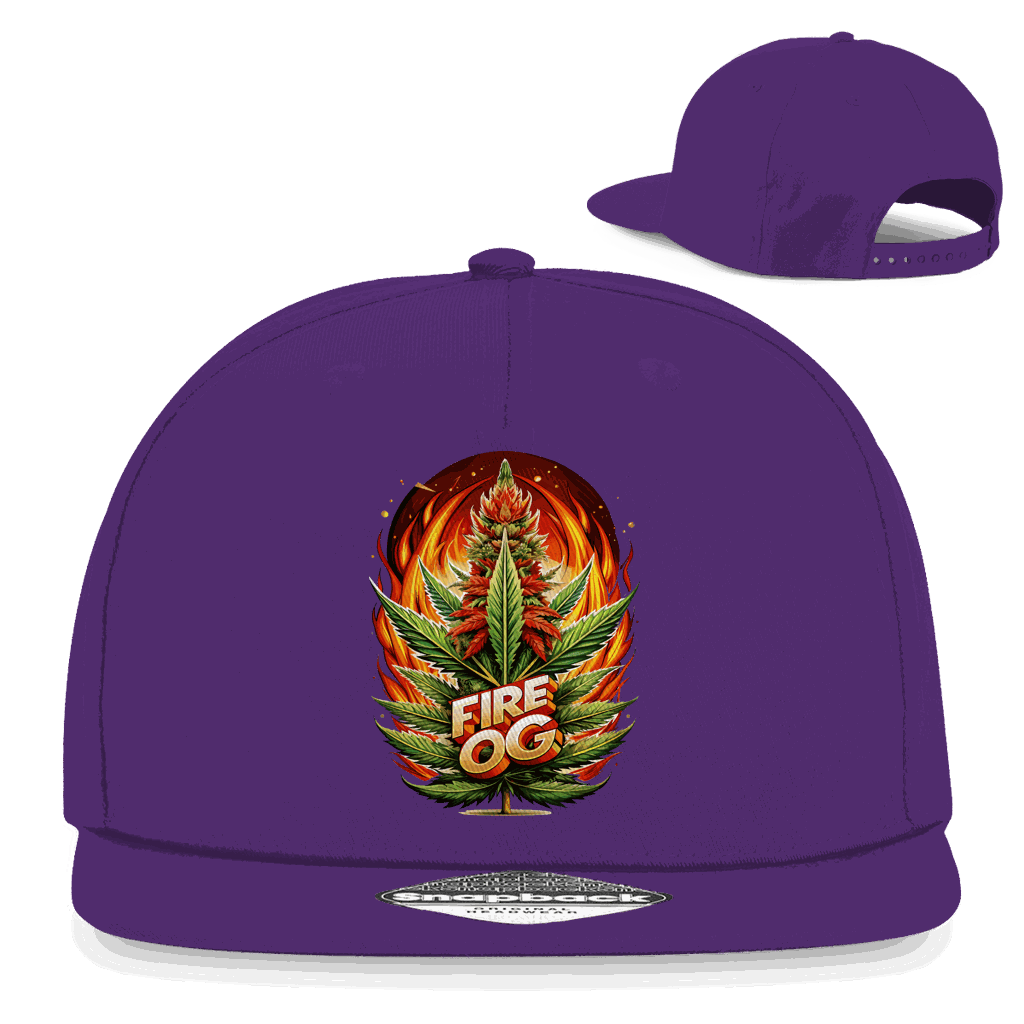 Snapback Rapper Cap - Fire OG | Division420®