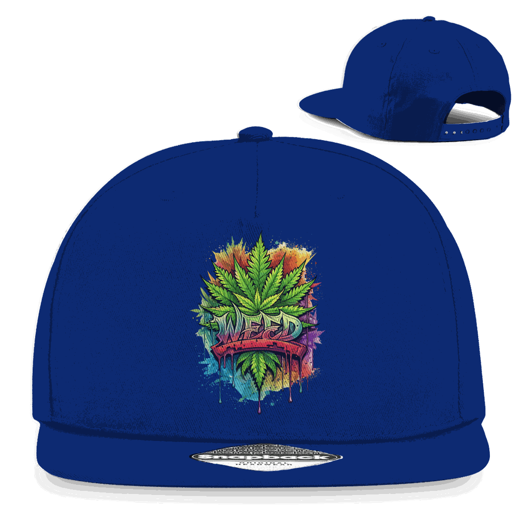 Snapback Rapper Cap - Weed Art | Division420®