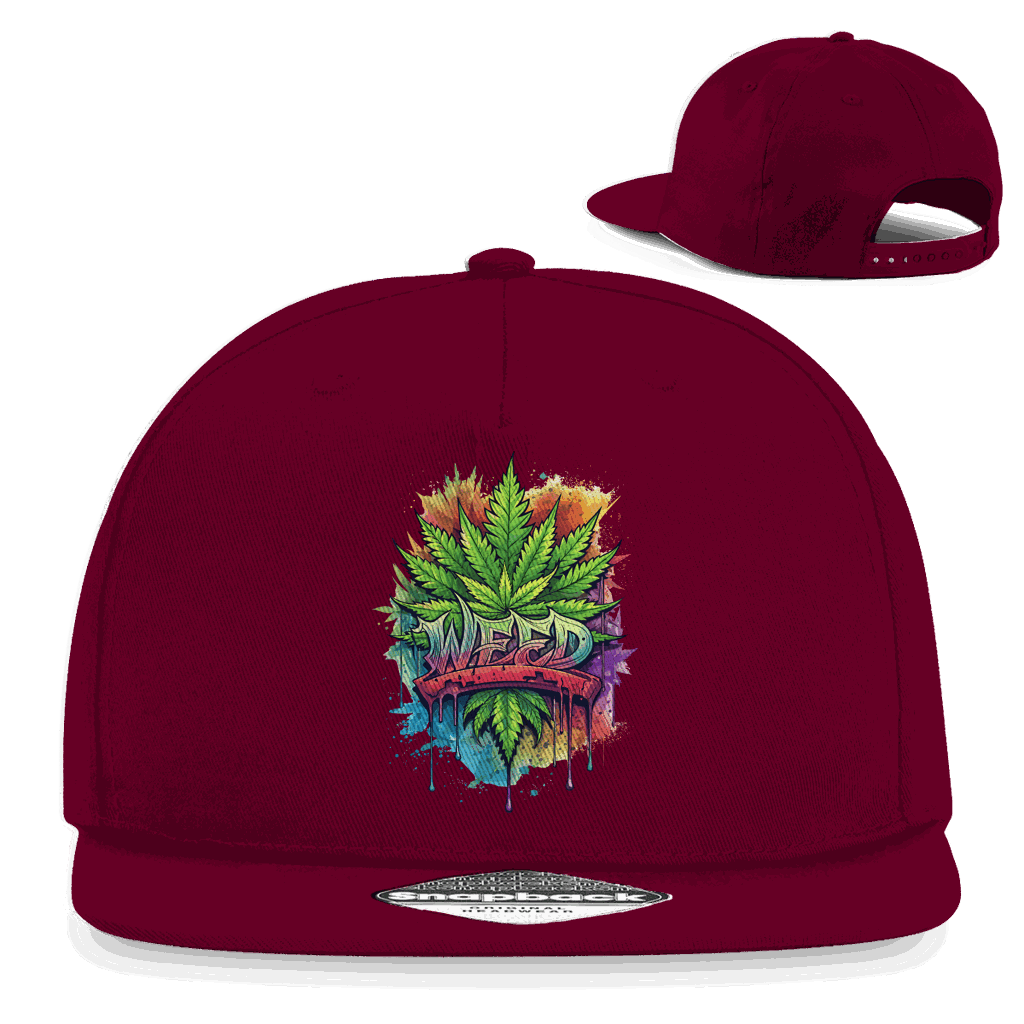 Snapback Rapper Cap - Weed Art | Division420®