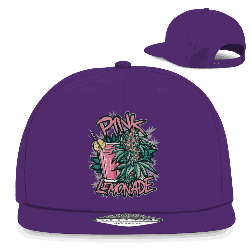Pink Lemonade snapback cap by Division420 with flat brim and breathable 5-panel design