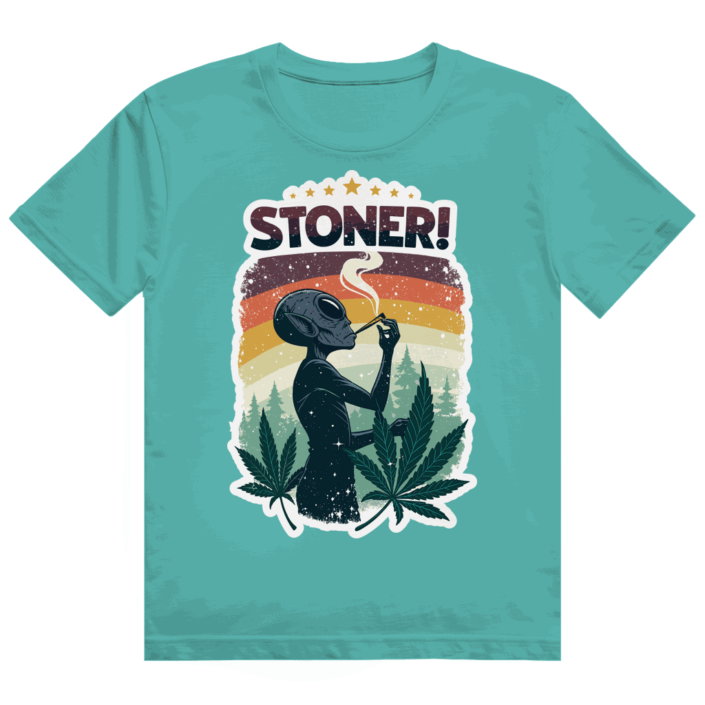 Heavy Cotton T-Shirt - Alien Stoner | Division420®