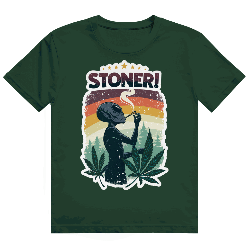 Heavy Cotton T-Shirt - Alien Stoner | Division420®