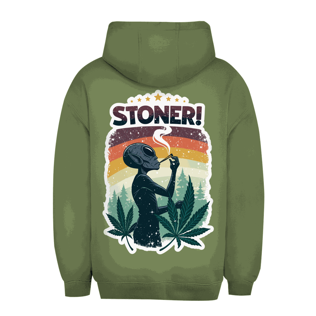Unisex Oversize Hoodie - Alien Stoner | Division420®