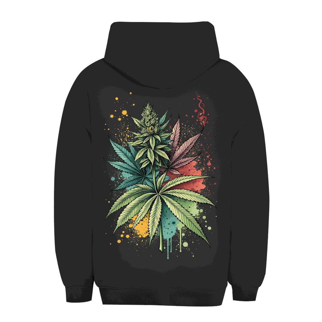 Unisex oversize hoodie with strain art print, urban style, soft cotton blend, adjustable hood, kangaroo pocket, sustainable fabric