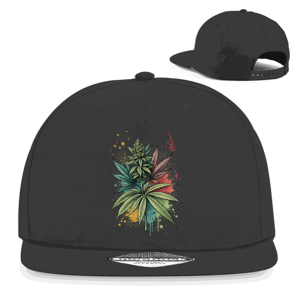 Snapback Rapper Cap - Strain Art Print | Division420®
