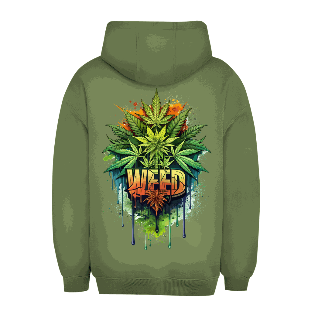 Unisex Oversize Hoodie - Weed Print Art | Division420®