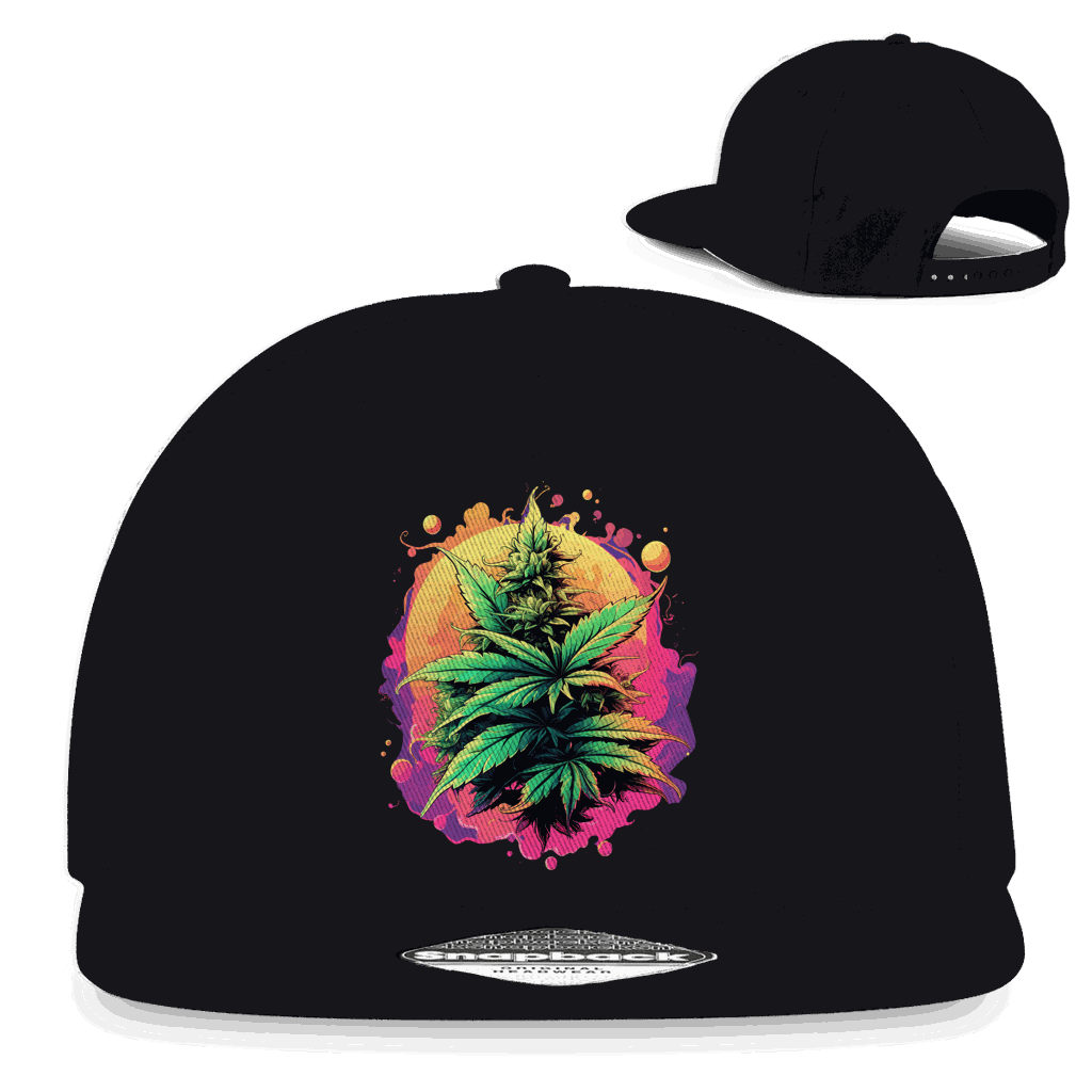 Snapback Rapper Cap - Strain Print Art | Division420®