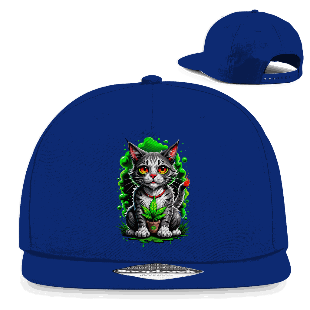 Snapback Rapper Cap - Weed Cat | Division420®