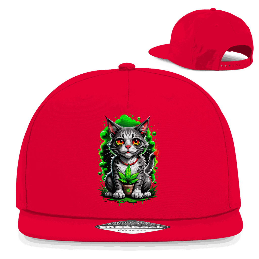 Snapback Rapper Cap - Weed Cat | Division420®