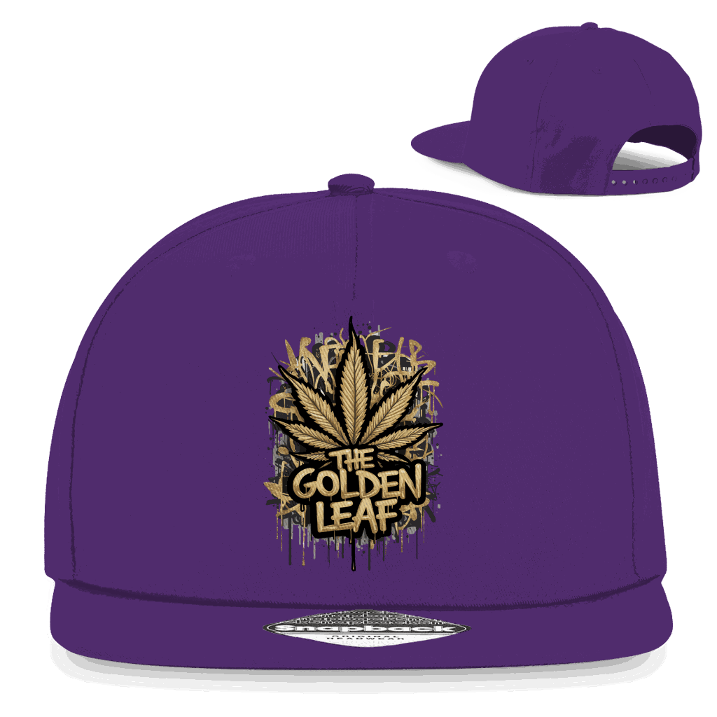 Snapback Rapper Cap - The Golden Leaf | Division420®