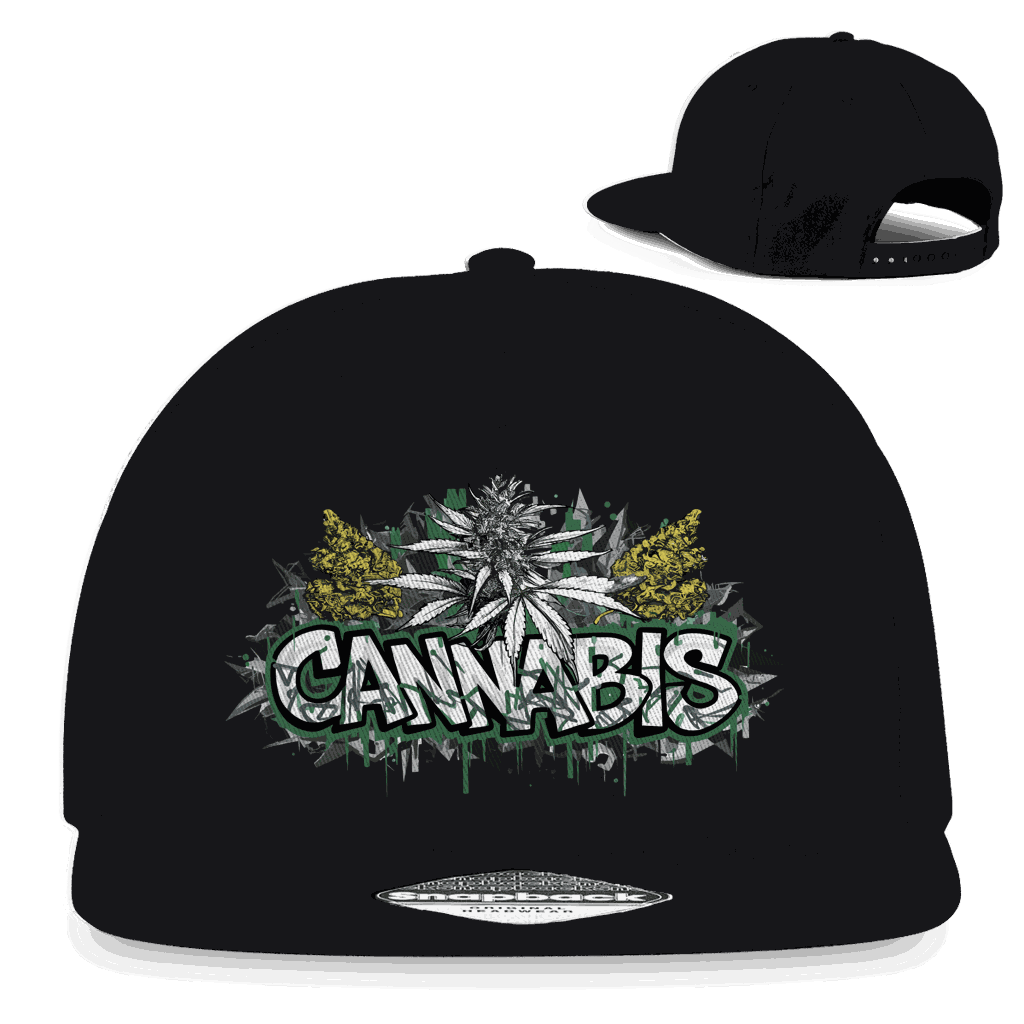 Snapback Rapper Cap - Cannabis Art Print | Division420®